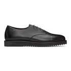 Issey Miyake Men Black Leather One Cut Derbys