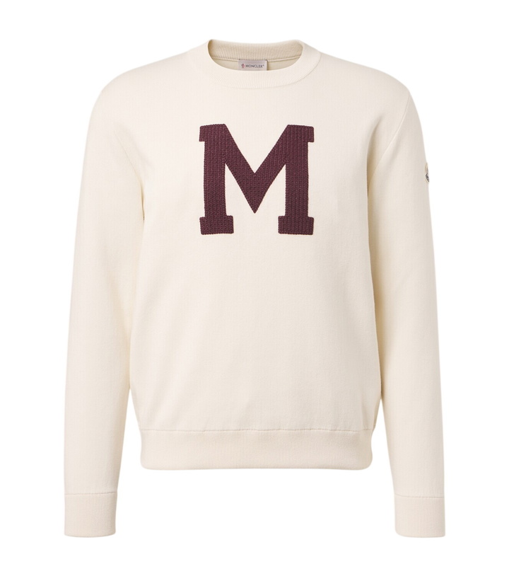 Photo: Moncler Embroidered cotton-blend sweater