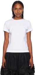 Noir Kei Ninomiya White Zip T-Shirt
