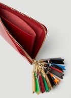 Zipper Pull Wallet in Red