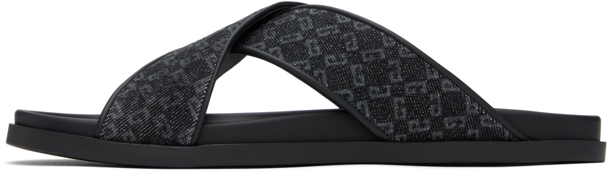 Givenchy Black G Plage Monogram 72 Pool Slides