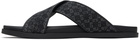 Givenchy Black G Plage Monogram 72 Pool Slides