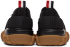 Thom Browne Black Canvas Duck Boat Shoes