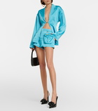 Blumarine - Low-rise satin shorts