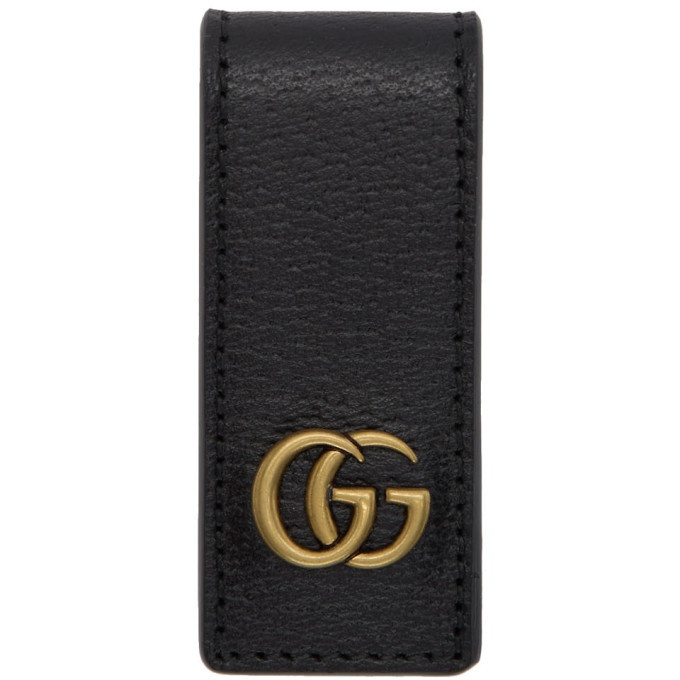 Photo: Gucci Black Leather GG Money Clip