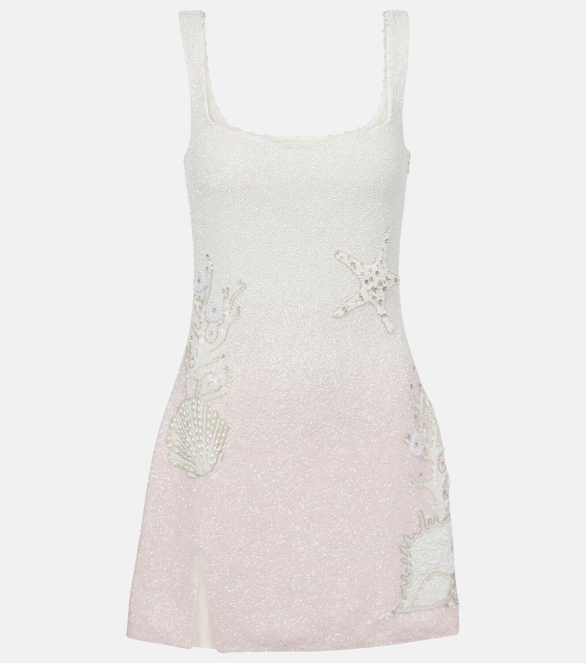 Clio Peppiatt Seashell embellished minidress