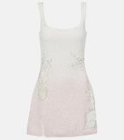 Clio Peppiatt Seashell embellished minidress