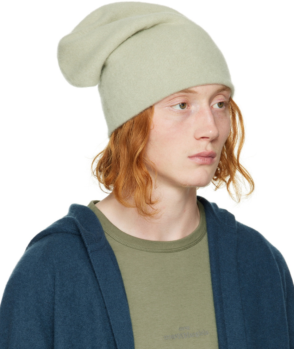 Frenckenberger Green Cashmere Beanie