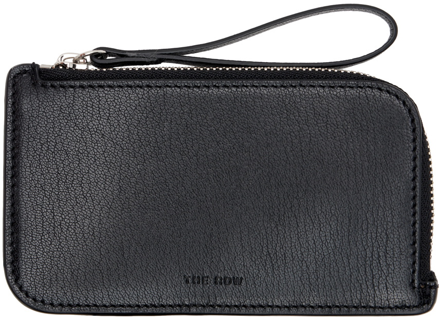 The Row Black Zipped Leather Wallet
