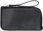 The Row Black Zipped Leather Wallet
