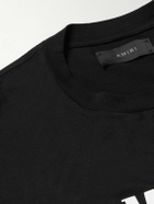 AMIRI - Logo-Appliquéd Cotton-Jersey T-Shirt - Black