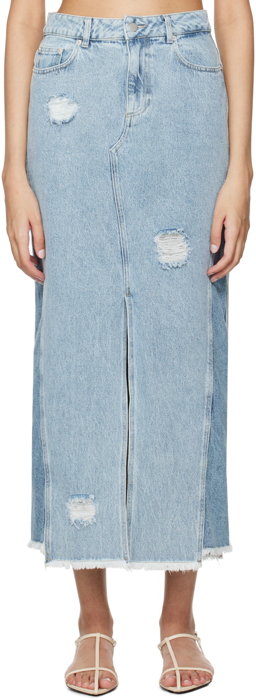 Holzweiler Blue Louisa Denim Maxi Skirt