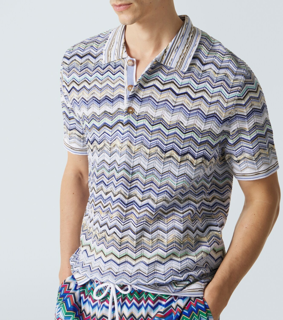Missoni Zigzag cotton polo shirt