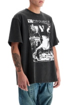 Y PROJECT t-shirt with printed pinch Black