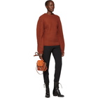 Chloe Orange Cashmere Crewneck Sweater