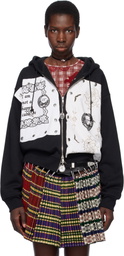 Chopova Lowena Black & White Emotional Napkin Hoodie