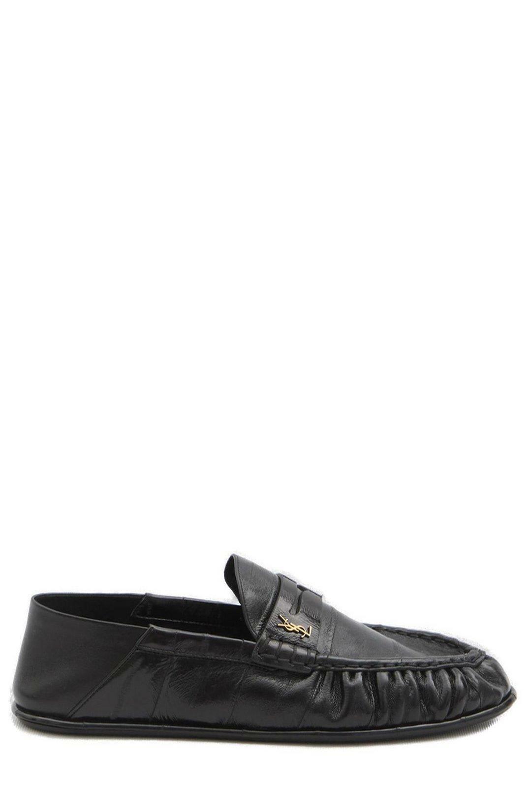 Saint Laurent Logo Plaque Slip-on Loafers Saint Laurent display picture 3