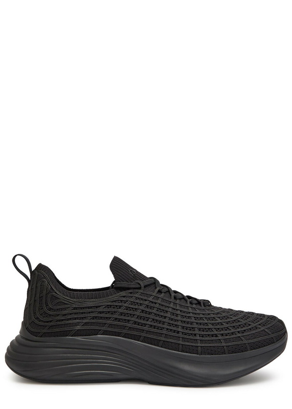 Photo: Athletic Propulsion Labs Techloom Zipline Knit Sneakers Black