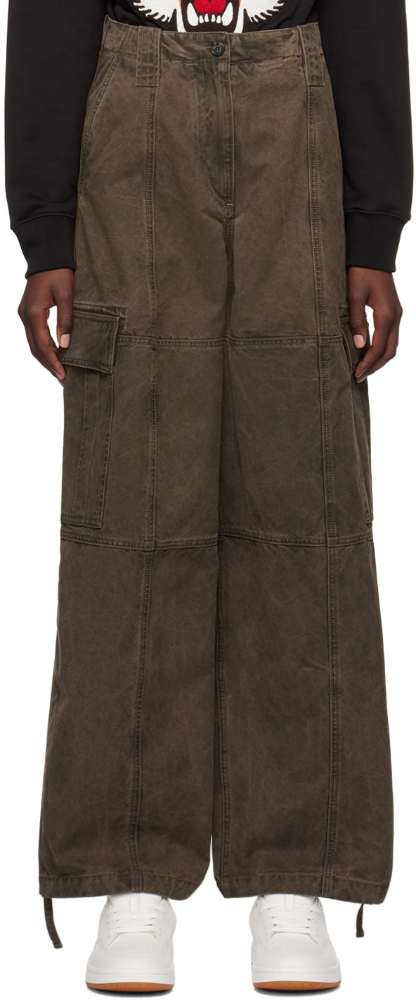 Kenzo Gray Kenzo Paris Cargo Pants