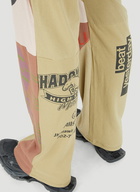 Patchwork T-Shirt Track Pants in Beige