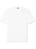 Incotex - Cotton-Piqué T-Shirt - White