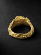 Elhanati - Rock Big Gold Ring - Gold