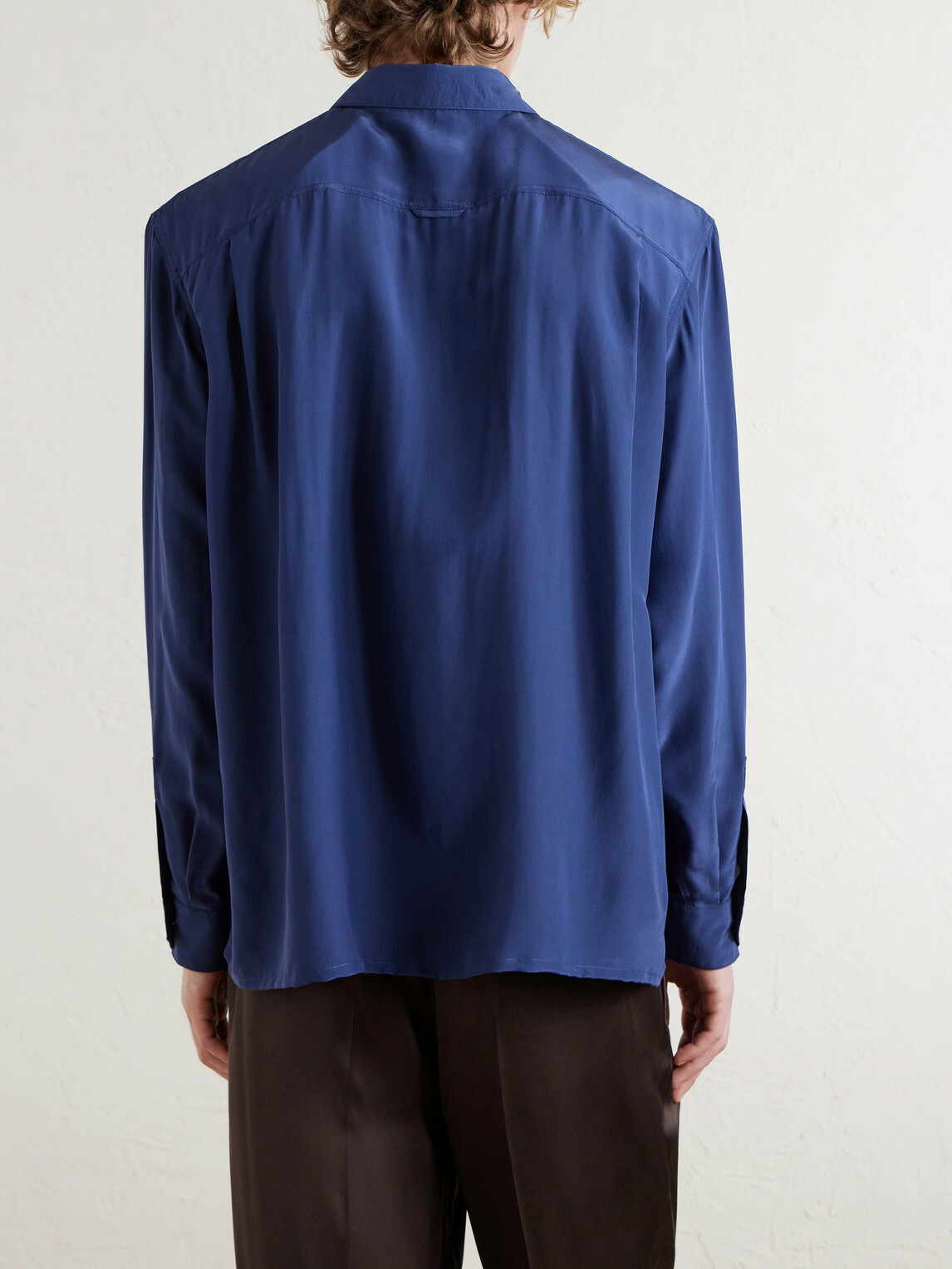 SAINT LAURENT - Voile Shirt - Blue