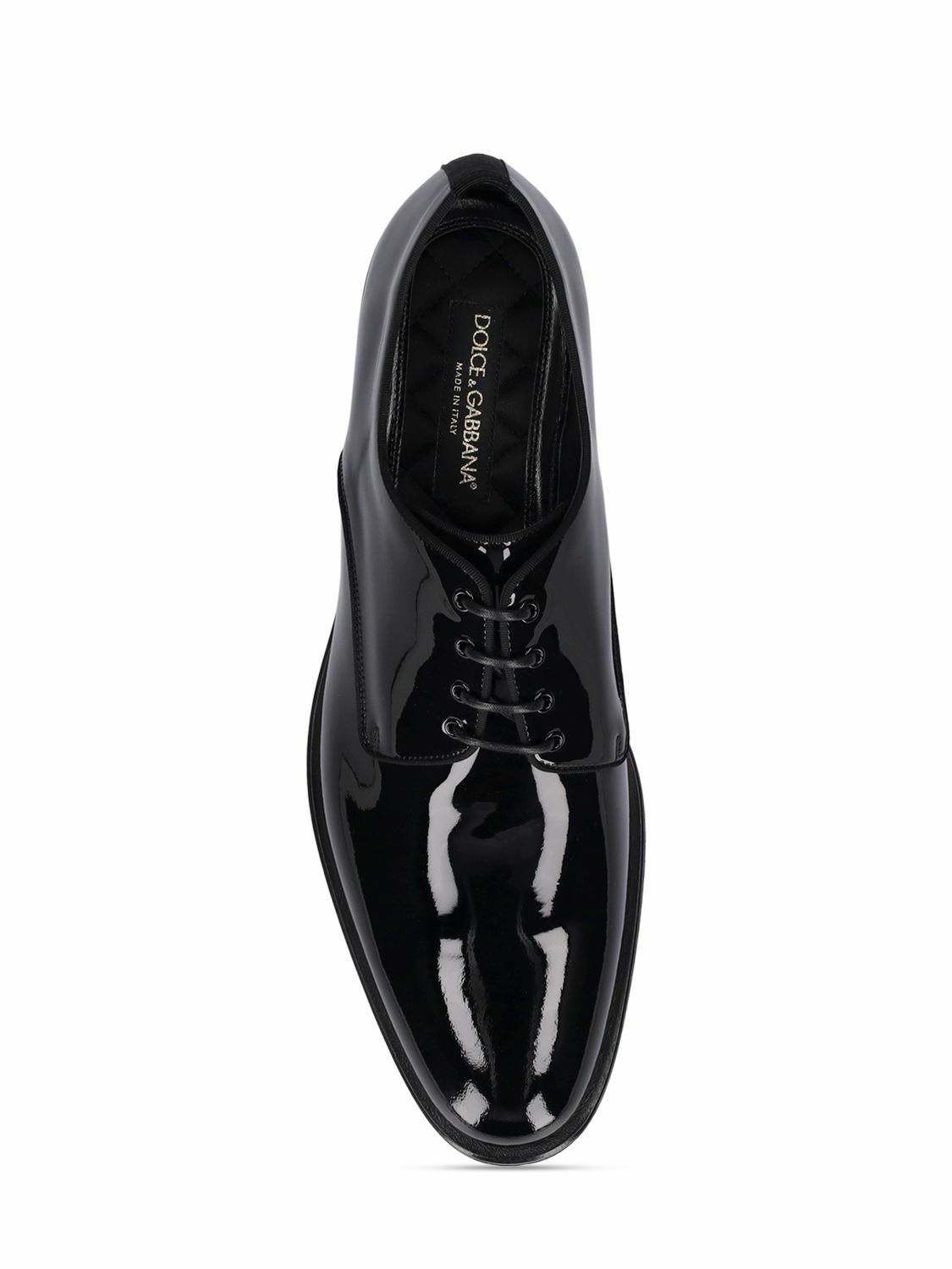 【関税＆送料込み】Dolce & Gabbana Patent Leather Derby Sho Dolce & Gabbana Patent Leather Derby Shoes | Sendegaro US