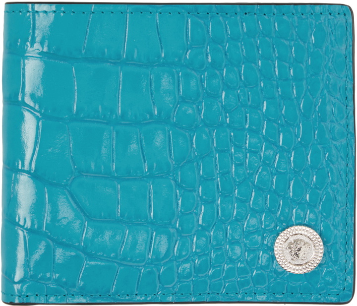 Photo: Versace Blue Medusa Biggie Wallet