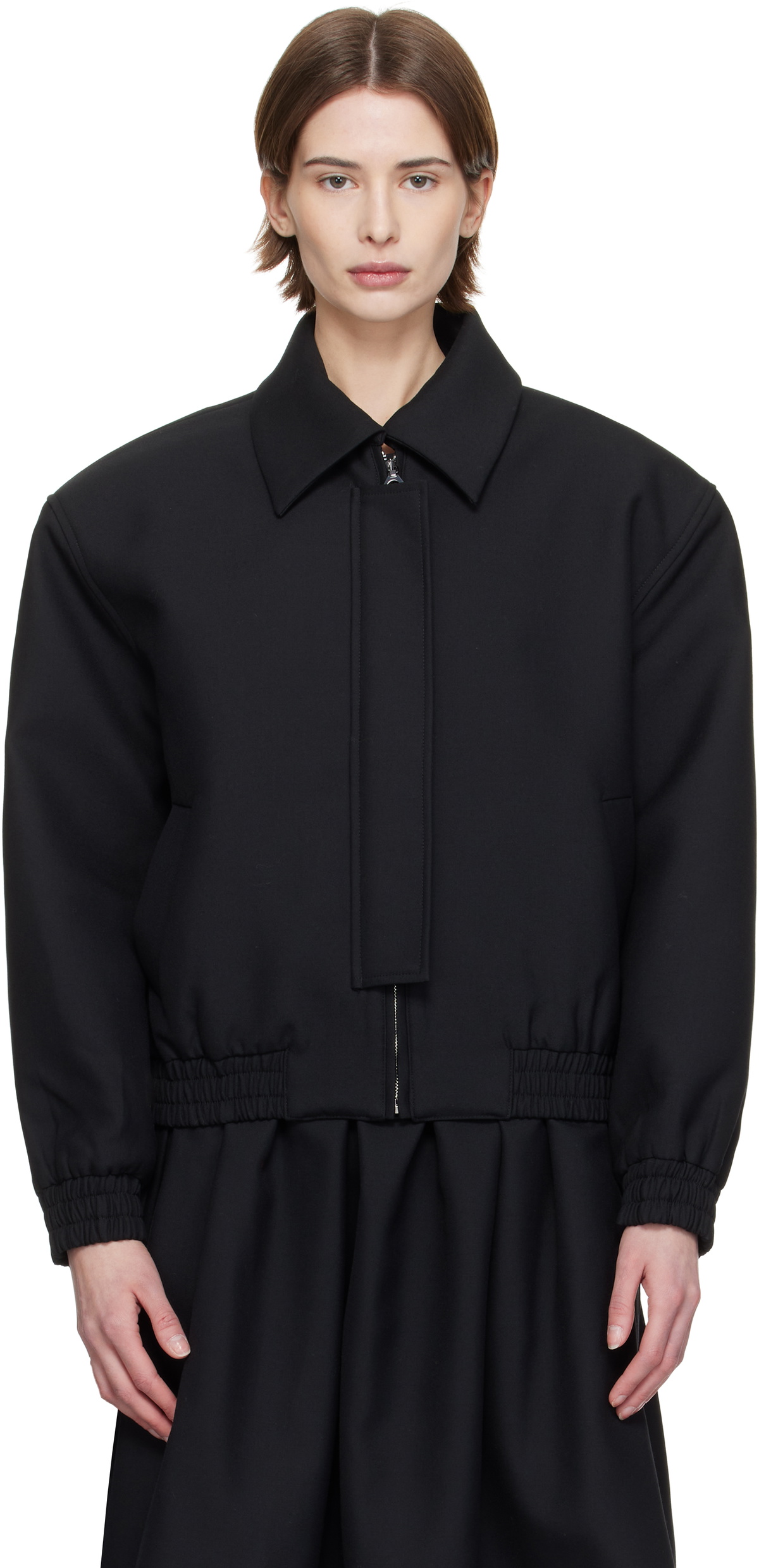 Fax Copy Express ブラック ブルゾン ジャケット 14d45cc12551a0ad6d96b4fde6ffc1