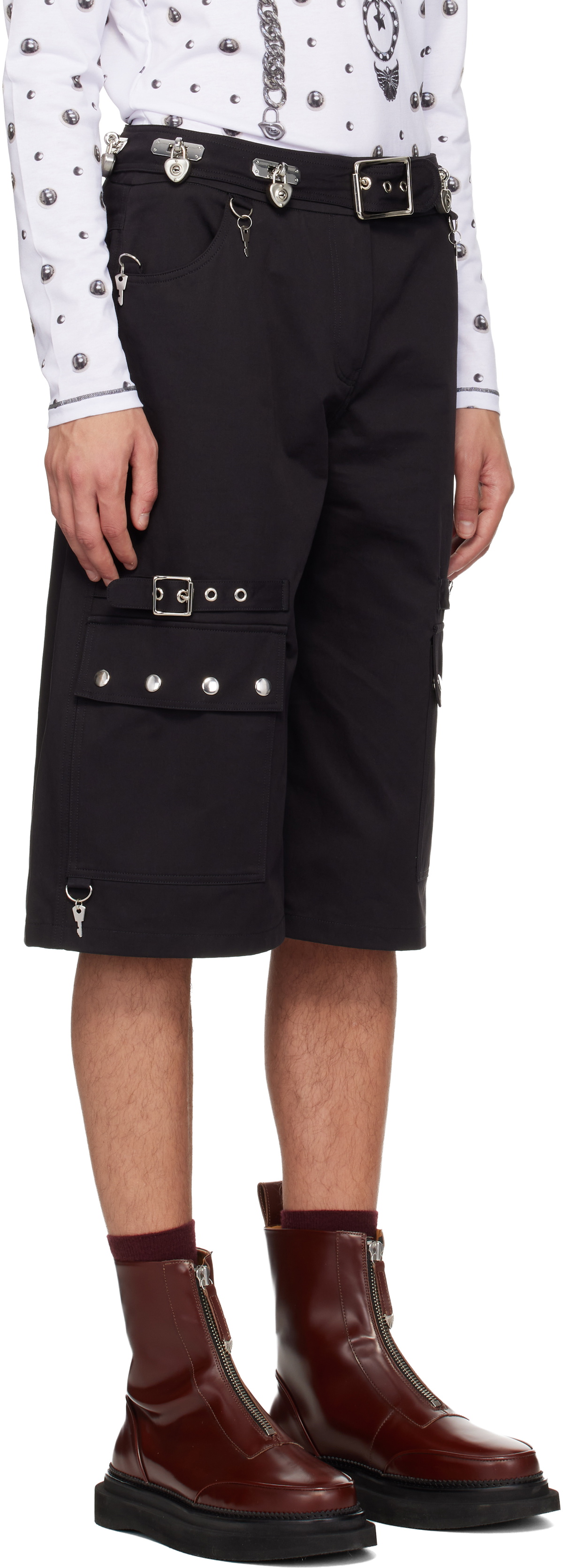 Chopova Lowena Black Thunderhull Shorts