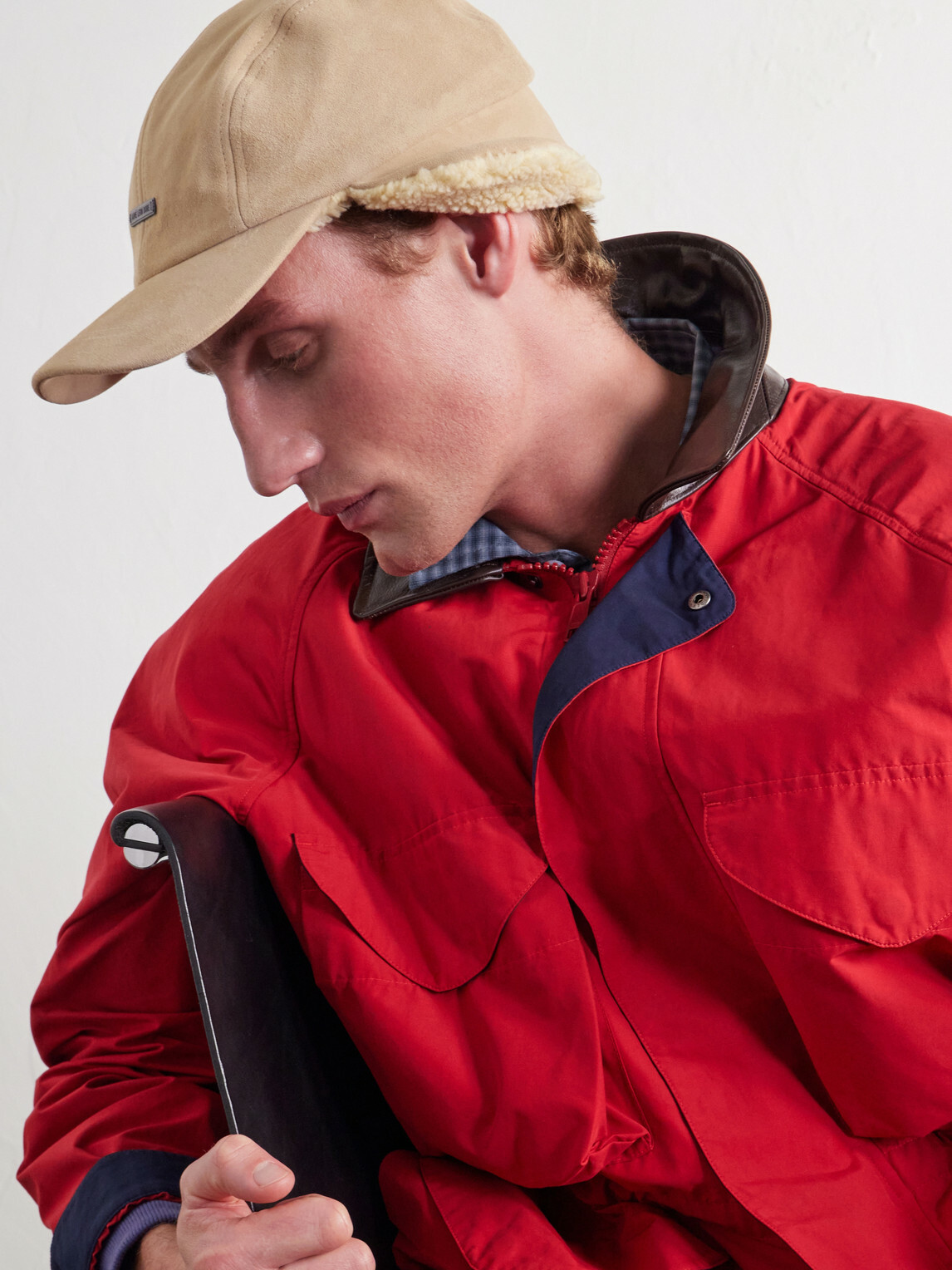 Aimé Leon Dore - Shearling-Trimmed Suede Trapper Cap - Brown