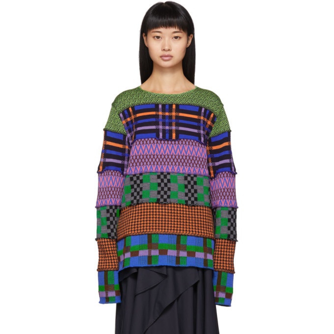 Photo: Comme des Garcons Shirt Multicolor Pattern Sweater