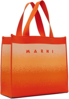 Marni Orange Medium Shopping Tote