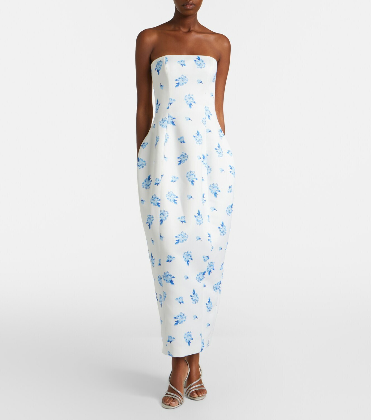 Leo Lin Jessica floral bustier gown