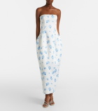 Leo Lin Jessica floral bustier gown