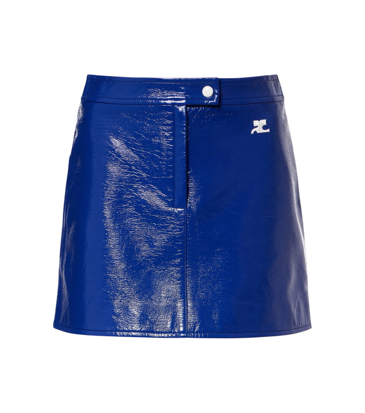 Photo: Courrèges Reedition vinyl miniskirt