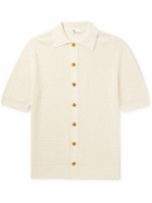 DOPPIAA - Knitted Cotton Shirt - Neutrals