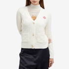 Casablanca Women's Column Stitch Cardigan in White