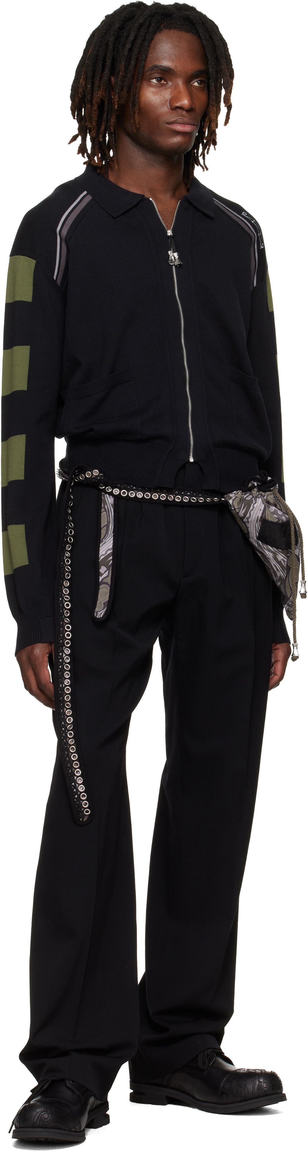 Kiko Kostadinov Black Csomor Trousers