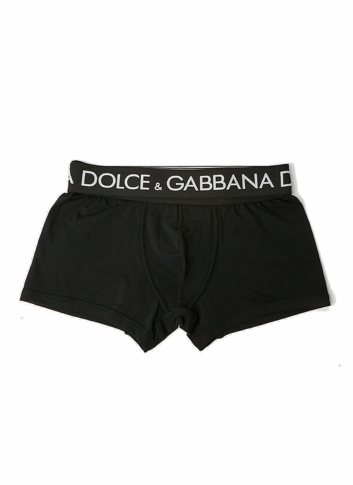 Photo: Dolce & Gabbana - Logo Waistband Boxer Briefs in Black