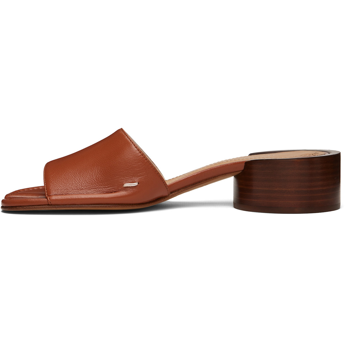 Maison Margiela Tan Tabi Mule Heeled Sandals