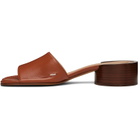 Maison Margiela Tan Tabi Mule Heeled Sandals