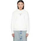 MM6 Maison Margiela White Logo Hoodie
