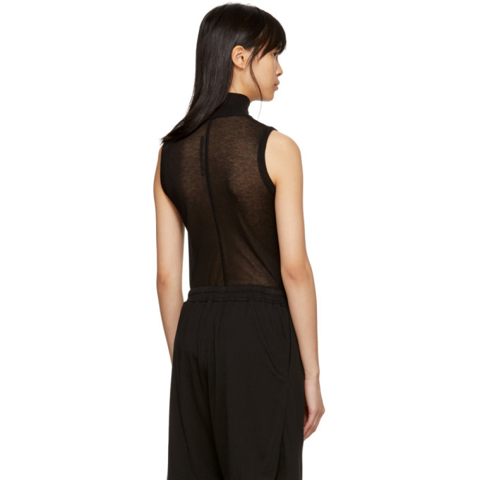 Rick Owens Lilies Black Turtleneck Tank Top