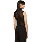 Rick Owens Lilies Black Turtleneck Tank Top
