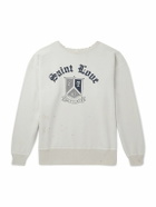 SAINT MXXXXXX - Logo-Print Cotton-Jersey Sweatshirt - White