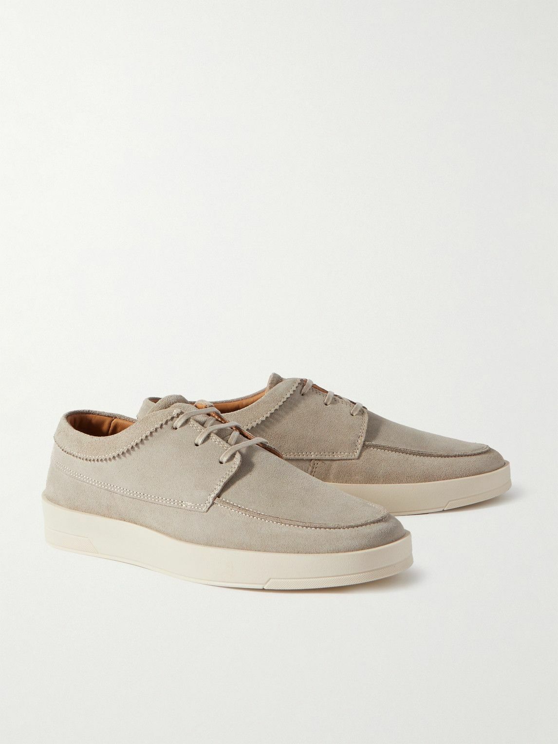 Mr P. - Peter Suede Derby Shoes - Neutrals