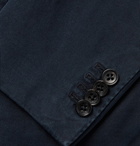 Incotex - Navy Garment-Dyed Cotton and Cashmere-Blend Twill Blazer - Navy