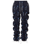 99%IS- - Gobchang Tapered Stretch-Shell Drawstring Trousers - Blue